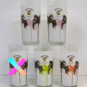 *NWOT Malibu Caribbean Rum Frosted Glasses